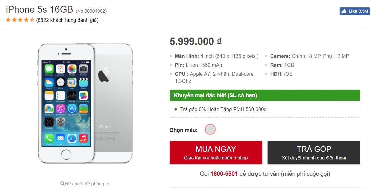 Bước sang tuổi thứ 5, tại sao iPhone 5s vẫn được lòng người Việt? 1