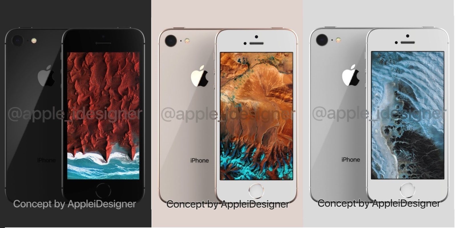 Bất chấp tin đồn bất lợi, iPhone SE 2 vẫn xuất hiện thêm bộ ảnh 3 màu đẹp mắt 1