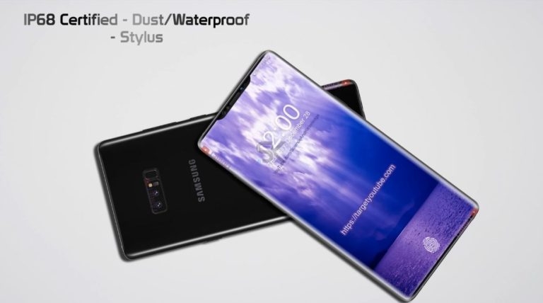Ngắm nhìn hình ảnh Galaxy Note 9 được thiết kế theo phong cách iPhone X 1