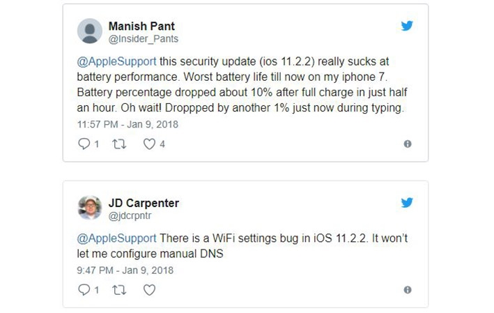 Những vấn đề khi cập nhật iOS 11.2.2 bạn nên biết 2