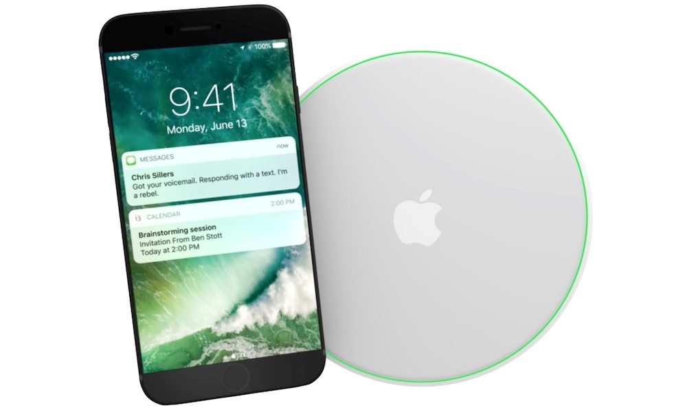 Rò rỉ hình ảnh bộ sạc không dây của iPhone 8 1
