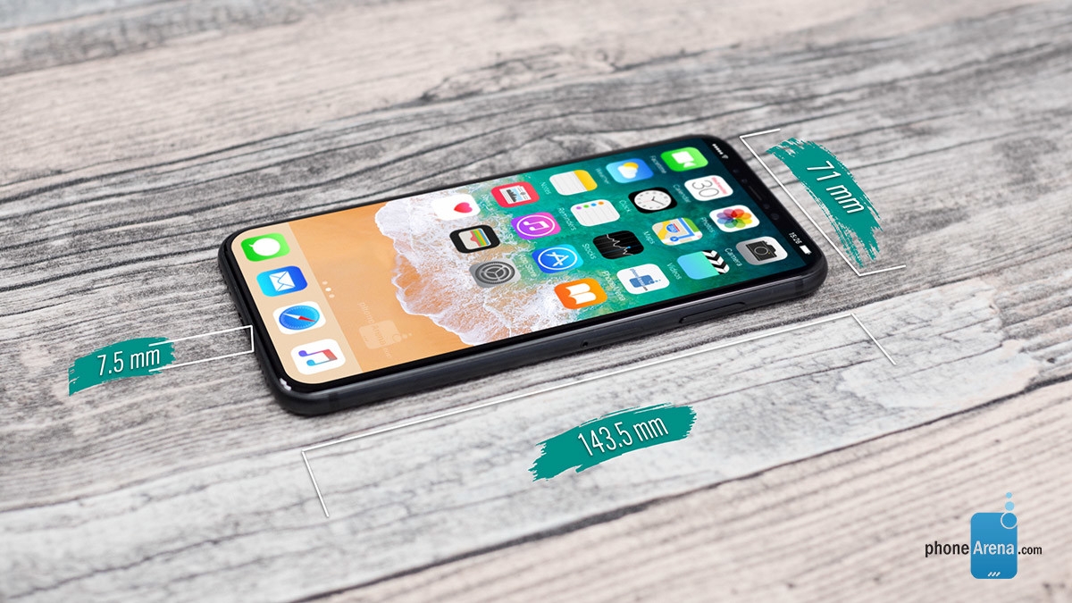 iPhone 8 hiện nguyên hình, đọ dáng với iPhone 7, Galaxy S8 và LG G6 1