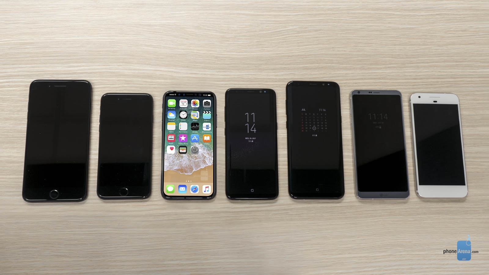 iPhone 8 hiện nguyên hình, đọ dáng với iPhone 7, Galaxy S8 và LG G6 543