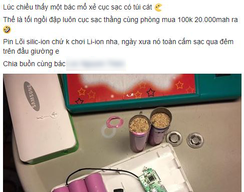 Cảnh báo sạc dự phòng giả, giá rẻ nhưng chứa toàn cát bụi 4