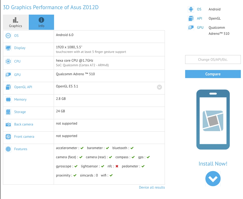 Rò rỉ cấu hình Asus ZenFone 3 Chip Snapdragon 650 Ram 3GB