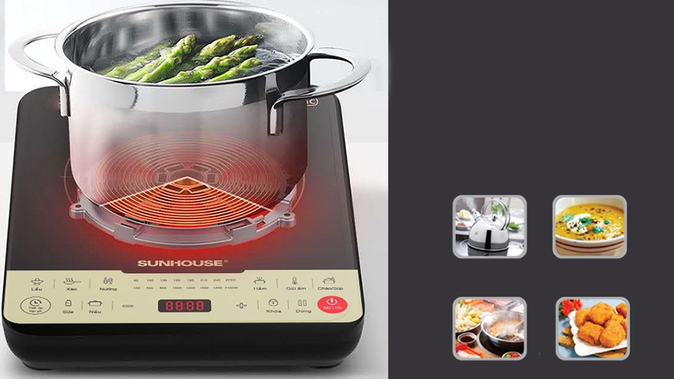 bếp điện từ tốt nhất Sunhouse SHD6861