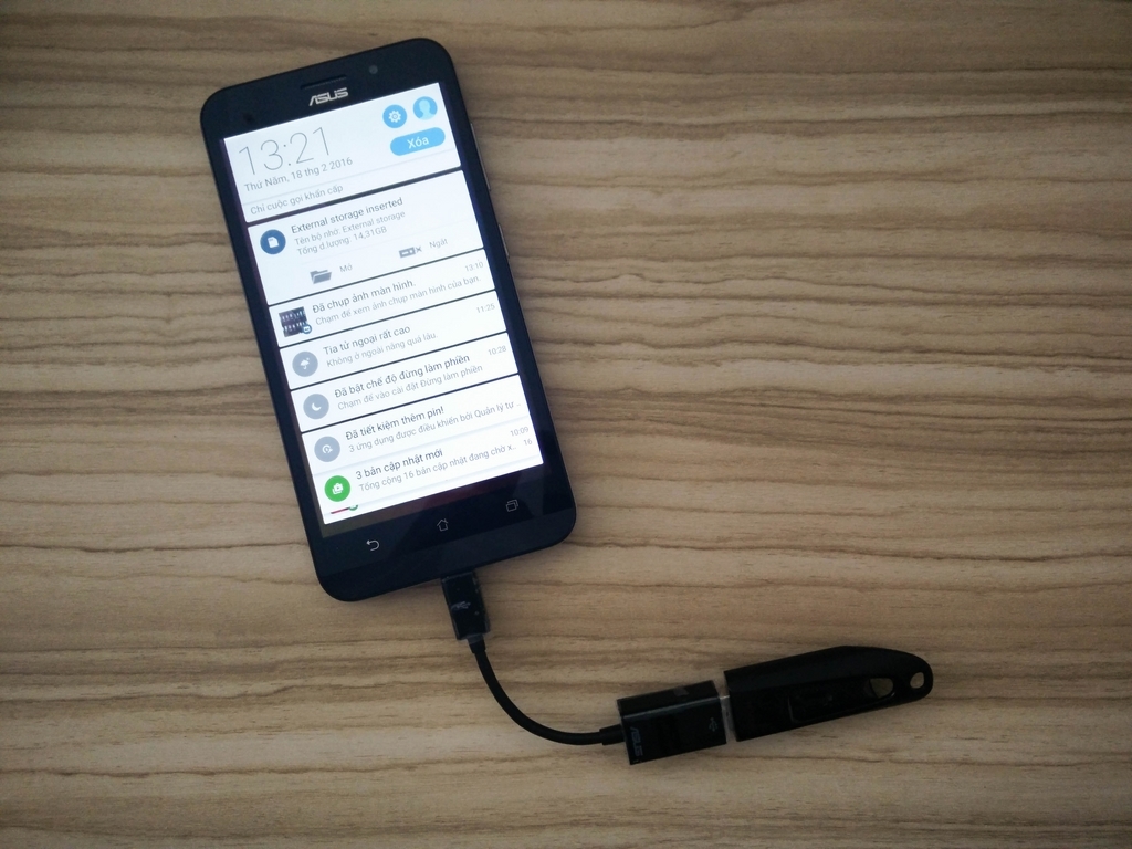 Chức năng sợi cáp OTG đi kèm Asus Zenfone Max Chức năng sợi cáp OTG đi kèm Asus Zenfone Max