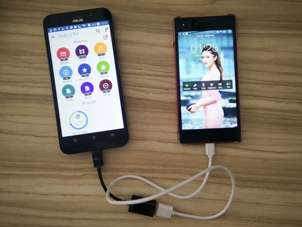 Chức năng sợi cáp OTG đi kèm Asus Zenfone Max Chức năng sợi cáp OTG đi kèm Asus Zenfone Max
