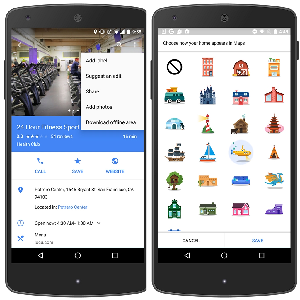 Google Map bổ sung các sticker thú vị trên bản đồ