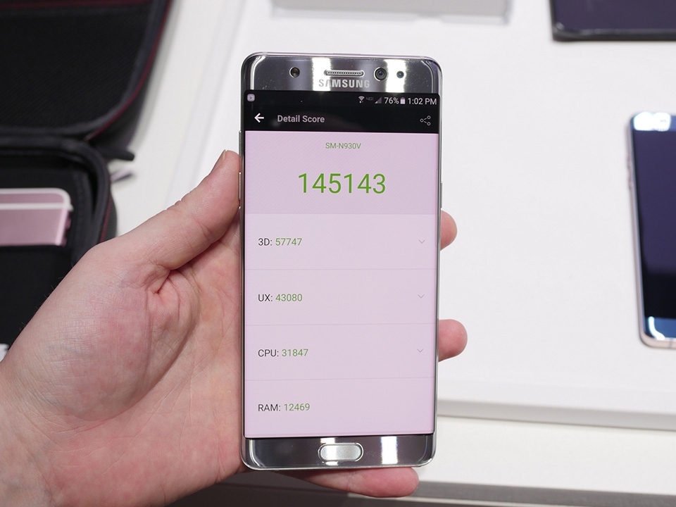 Ấn tượng với điểm Benchmark của Samsung Galaxy Note 7