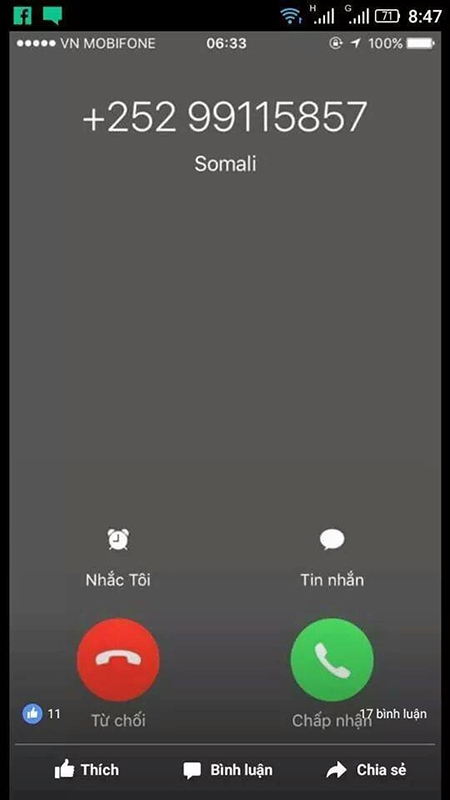 Cuộc gọi mồi từ số lạ