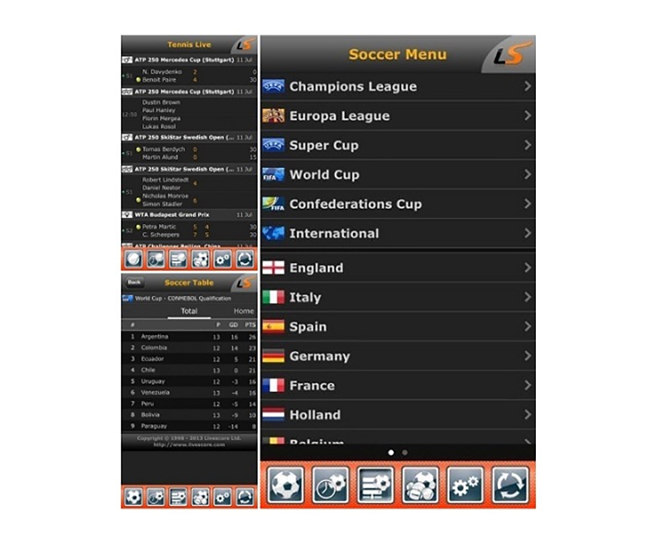 Ứng dụng Livescore