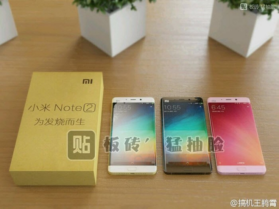 Mi Note 2 lộ hết hàng không còn gì để dấu
