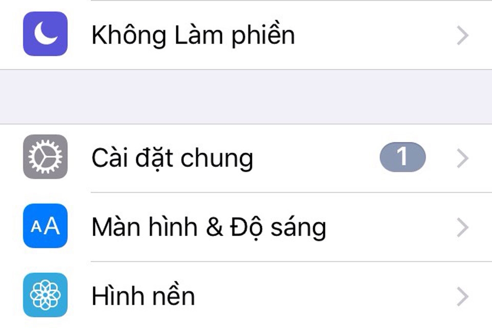 Tắt chức năng Shake to Undo Tắt chức năng Shake to Undo