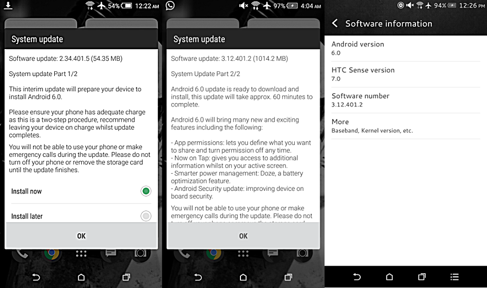 HTC Desire 816 dual sim đã bắt đầu nhận được Android 6.0
