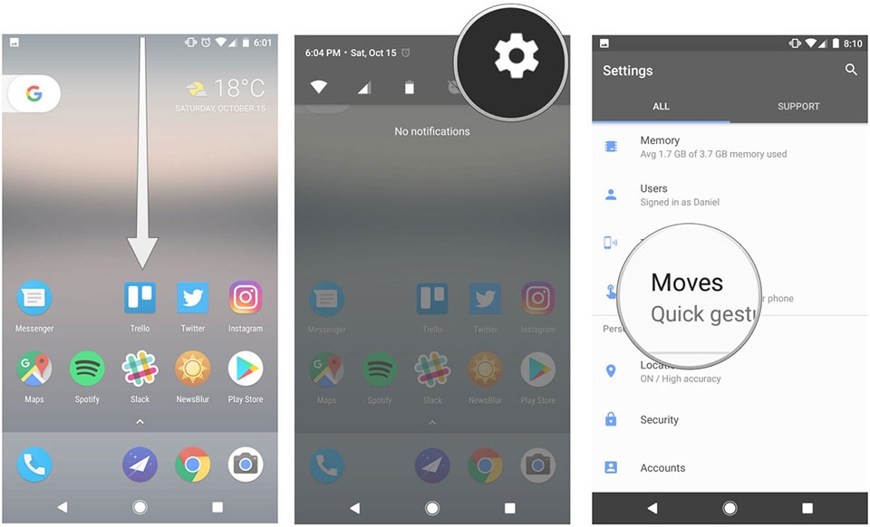 Cách bật các cử chỉ trên Google Pixel