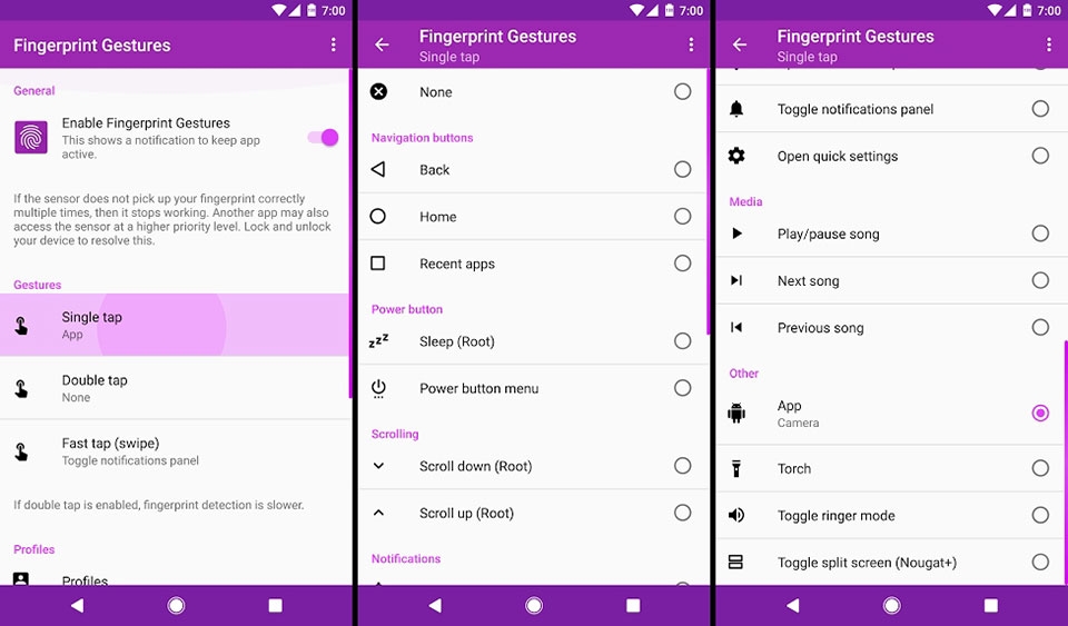 Fingerprint Gestures