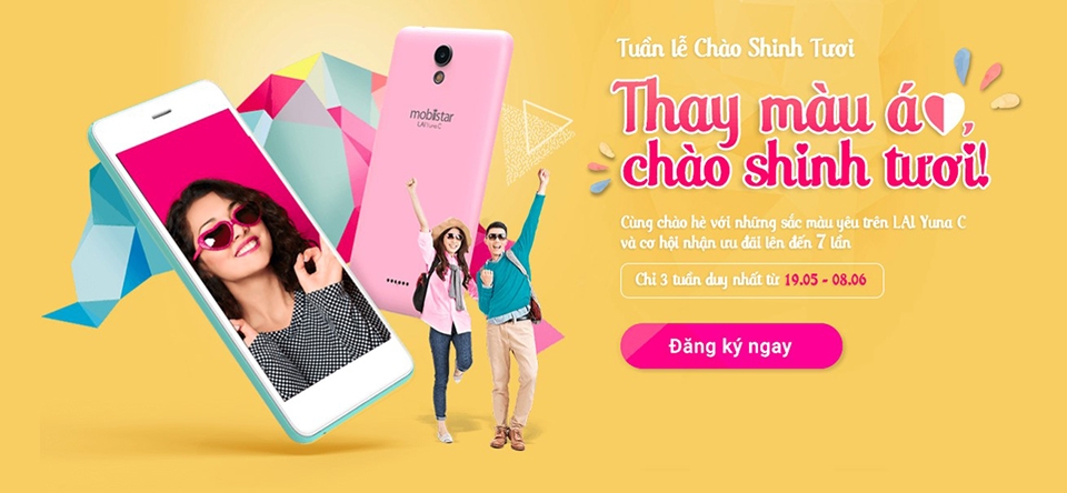 Giảm 70% giá bán Mobiistar Lai Yuna C khi tham gia Giảm 70% giá bán Mobiistar Lai Yuna C khi tham gia
