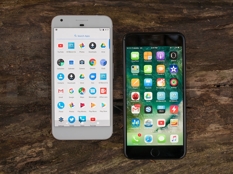 iPhone 7 Plus vs Google Pixel XL
