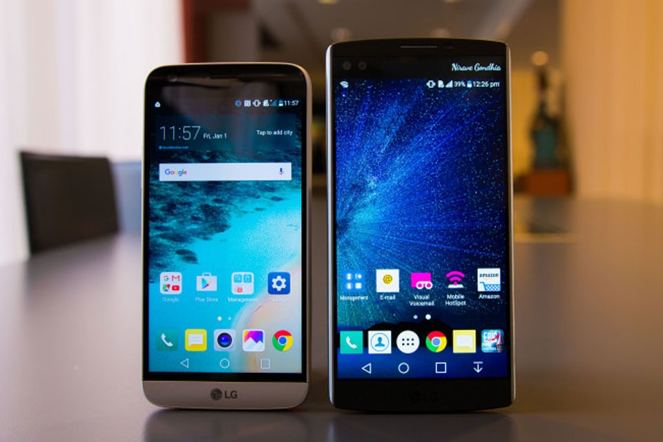Ngắm nhìn sự lột xác hoàn toàn của LG G5 so với LG V10