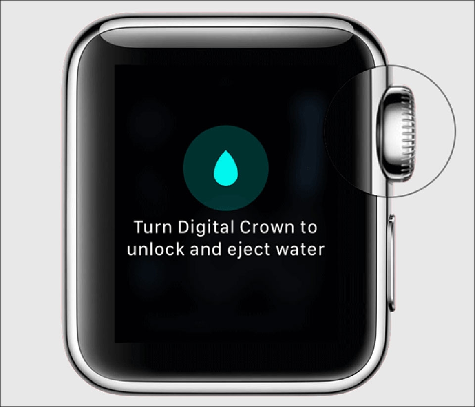 Sử dụng Water Lock trên Apple Watch series 3 & 2