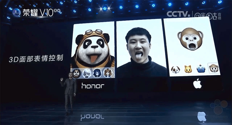 Animoji trên Honor V10 là tốt hơn iPhone X