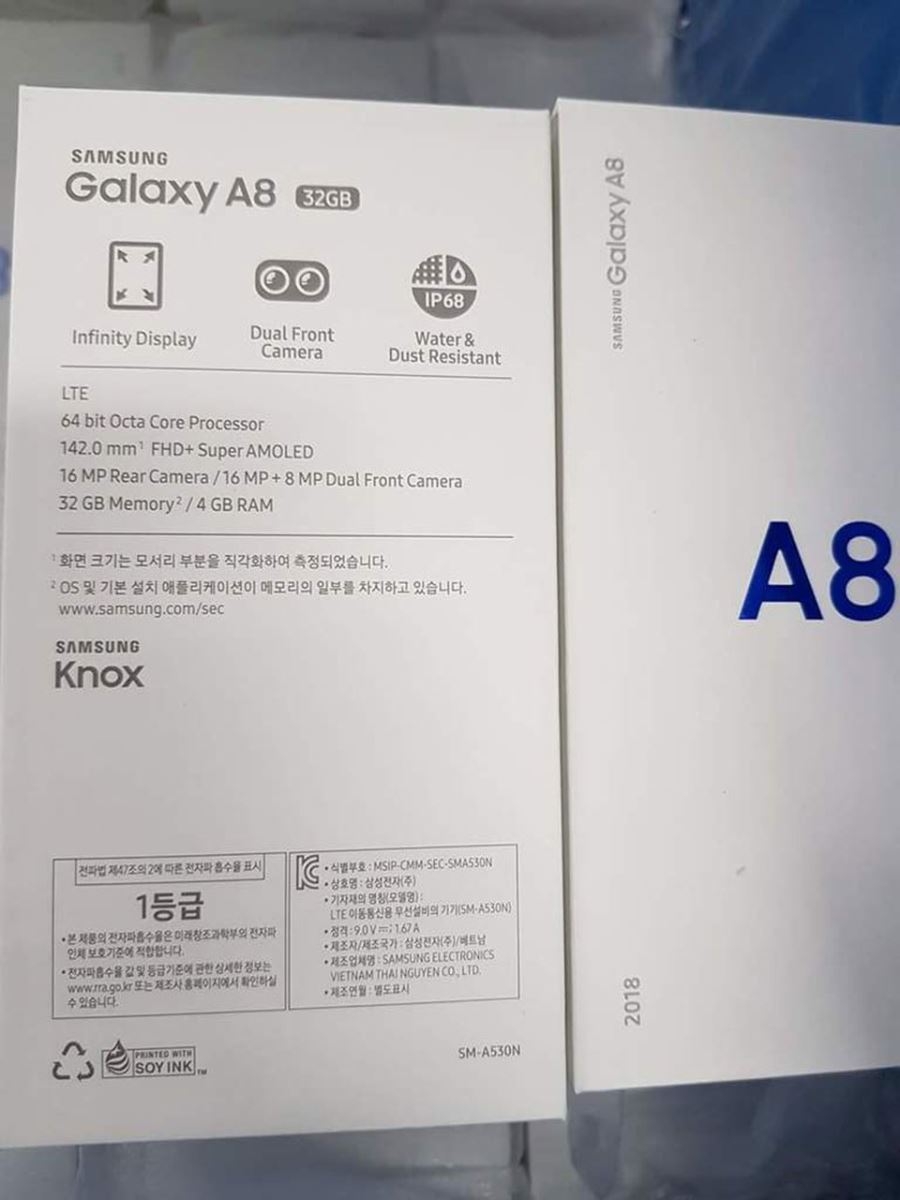 Hộp đựng Samsung Galaxy A8 2018