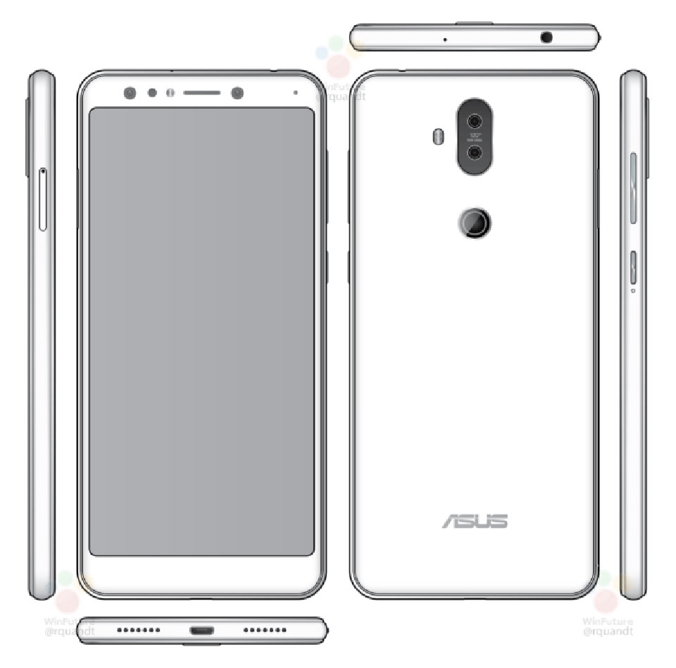 Hình ảnh Asus ZenFone 5 với tai thỏ như iPhone X Hình ảnh Asus ZenFone 5 với tai thỏ như iPhone X