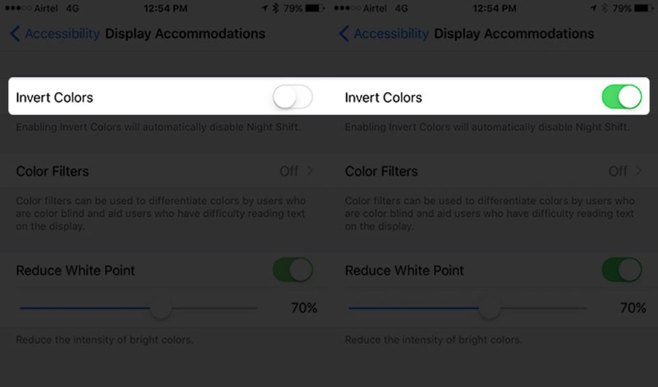 Kích hoạt chế độ Dark Mode trong iOS 10