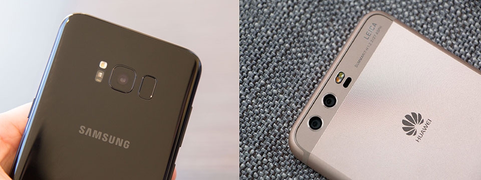 Samsung Galaxy S8 vs Huawei P10 Samsung Galaxy S8 vs Huawei P10