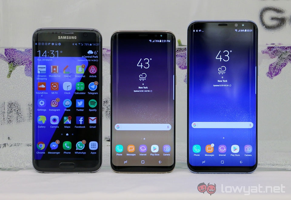 So sánh cấu hình Galaxy S8 với các flagship 2017 khác So sánh cấu hình Galaxy S8 với các flagship 2017 khác