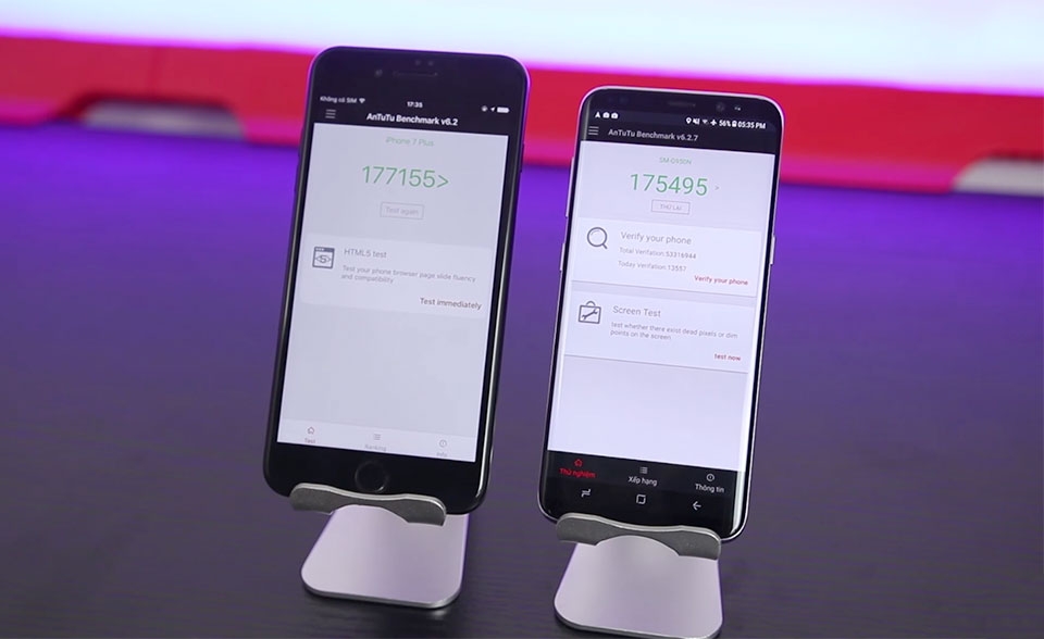 Samsung Galaxy S8 vs iPhone 7 Plus