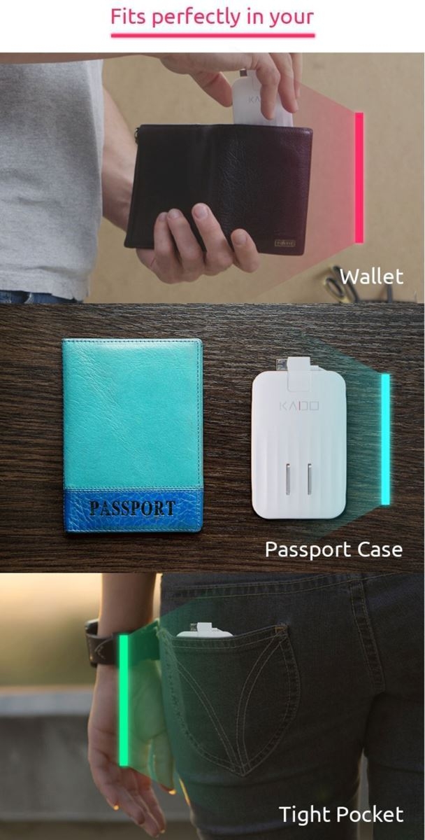 Kado ra mắt bộ sạc điện thoại mỏng nhất thế giới Kado ra mắt bộ sạc điện thoại mỏng nhất thế giới