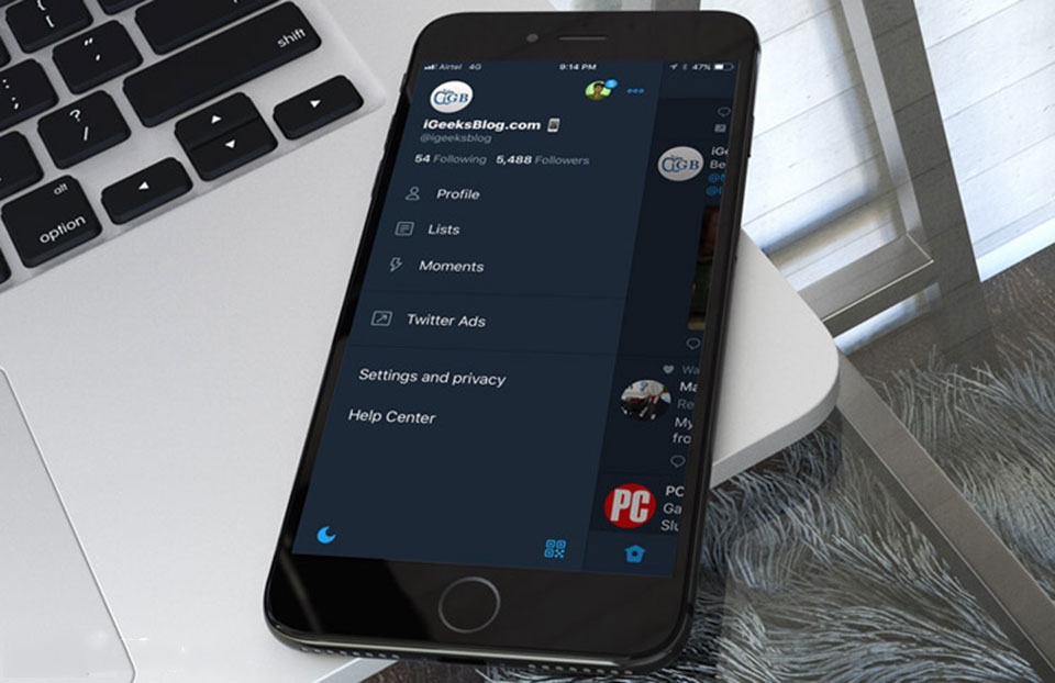 Kích hoạt chế độ Night Mode cho Twitter trên iPhone Kích hoạt chế độ Night Mode cho Twitter trên iPhone
