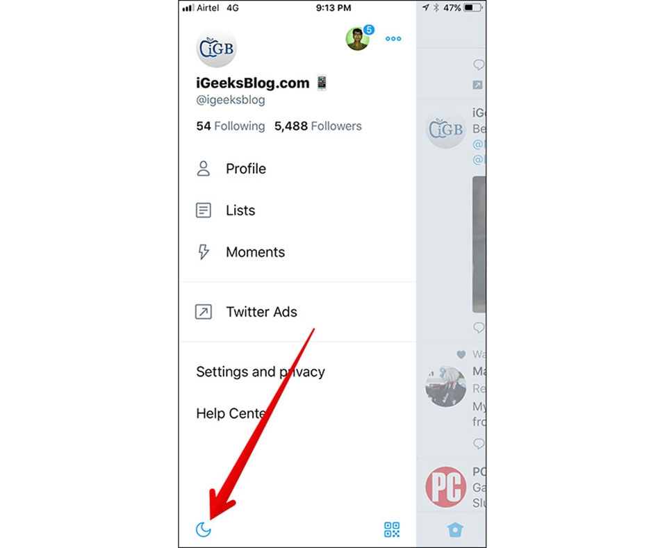 Kích hoạt chế độ Night Mode cho Twitter trên iPhone Kích hoạt chế độ Night Mode cho Twitter trên iPhone