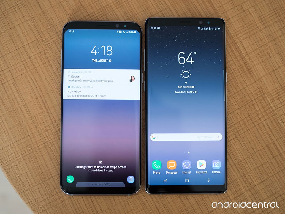 So sánh Samsung Galaxy Note 8 vs Galaxy S8 / S8 Plus So sánh Samsung Galaxy Note 8 vs Galaxy S8 / S8 Plus