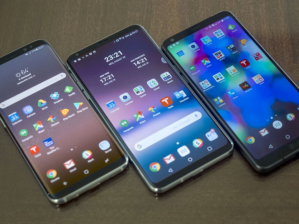 LG V30 vs Galaxy S8 vs LG G6