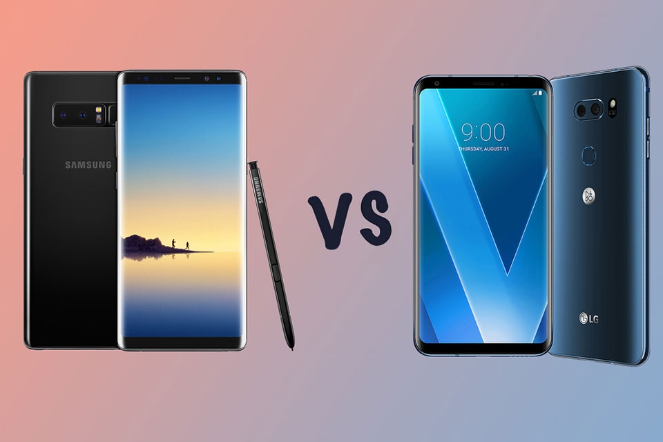 So sánh Samsung Galaxy Note 8 vs LG V30