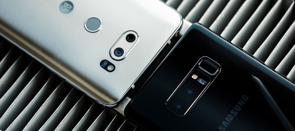 So sánh Samsung Galaxy Note 8 vs LG V30