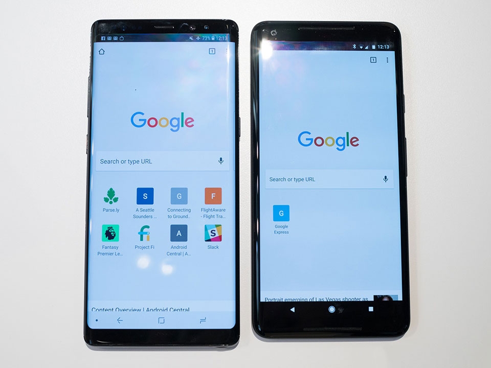 Google Pixel 2 XL vs Samsung Galaxy Note 8