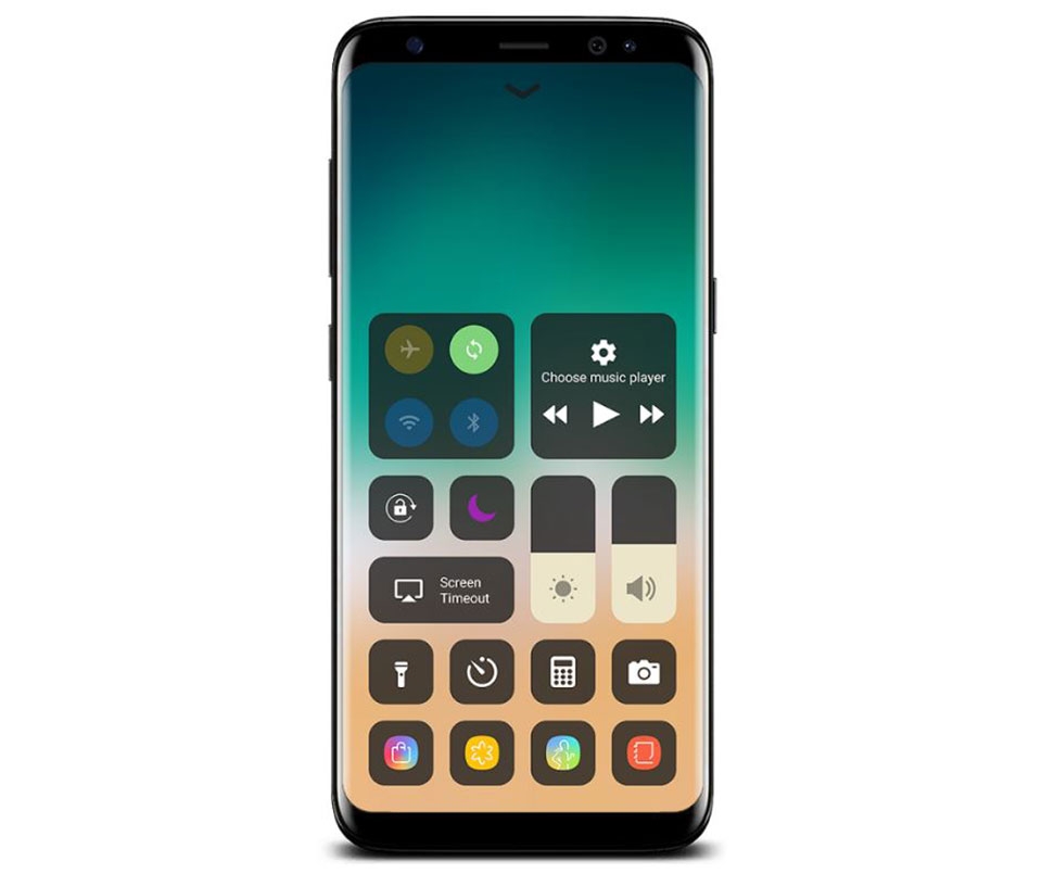 Control Center iOS 11 cho smartphone Android