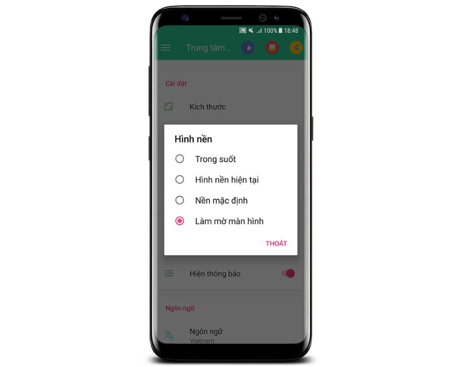 Control Center iOS 11 cho smartphone Android