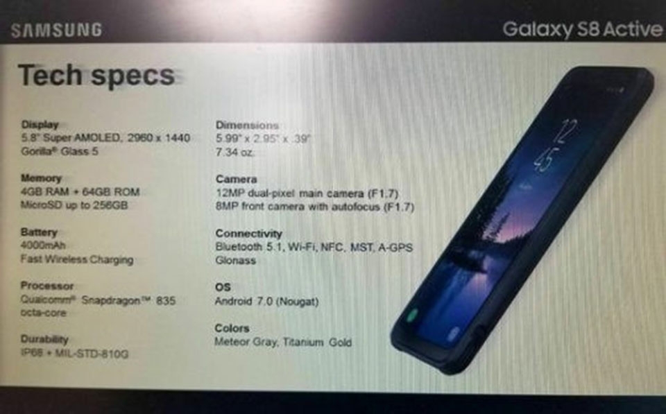 Samsung Galaxy S8 Active