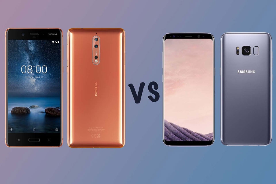 So sánh Nokia 8 vs Galaxy S8