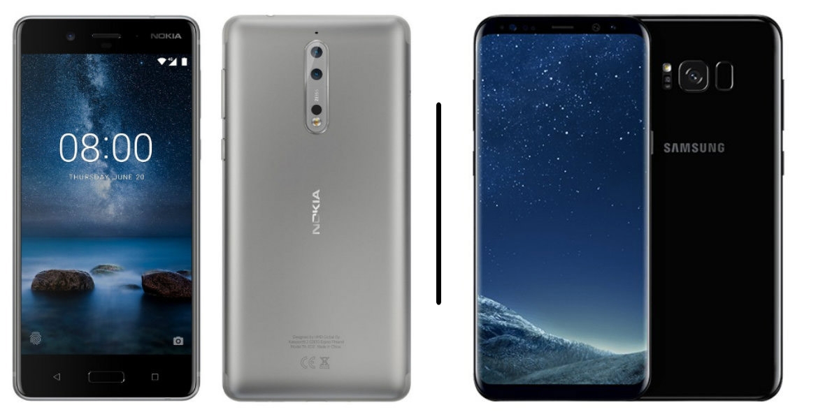 Nokia 8 vs Samsung Galaxy S8 Nokia 8 vs Samsung Galaxy S8