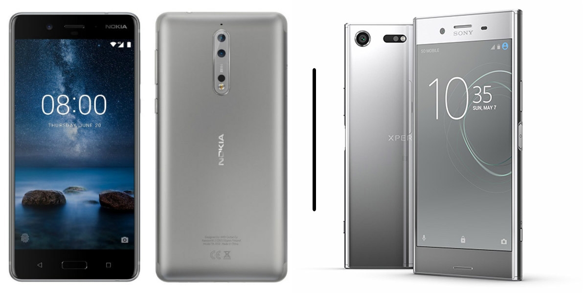 Nokia 8 vs Sony Xperia XZ Premium Nokia 8 vs Sony Xperia XZ Premium