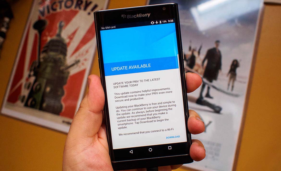 BlackBerry Priv bắt đầu nhận được Android 6.0 Marshmallow