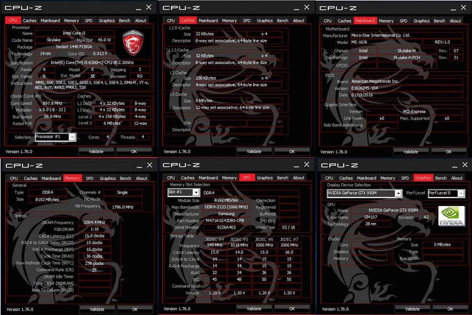 Đánh giá MSI GL62 6QD