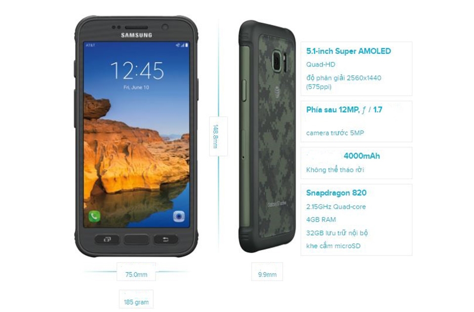 Trên tay Samsung Galaxy S7 active