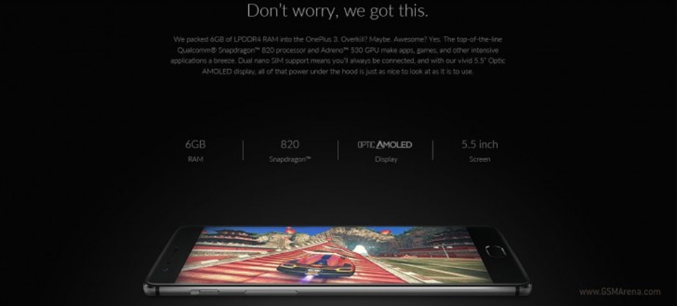Giá bán OnePlus 3 với 6GB RAM chưa tới 10 triệu đồng Giá bán OnePlus 3 với 6GB RAM chưa tới 10 triệu đồng